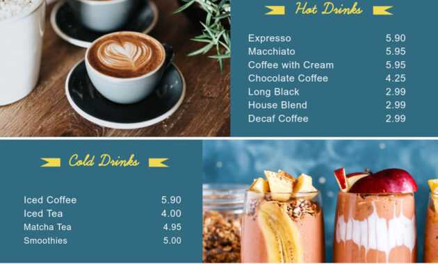 Free Menu Maker | Menu Creator | Visme with regard to Frequent Diner Card Template