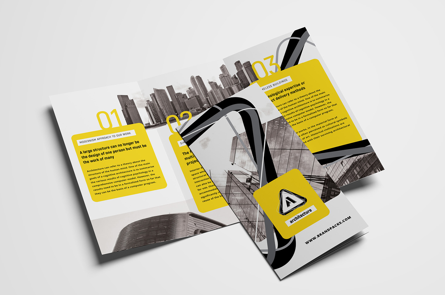 Free Modern Trifold Brochure Template For Photoshop Pertaining To Fancy Brochure Templates