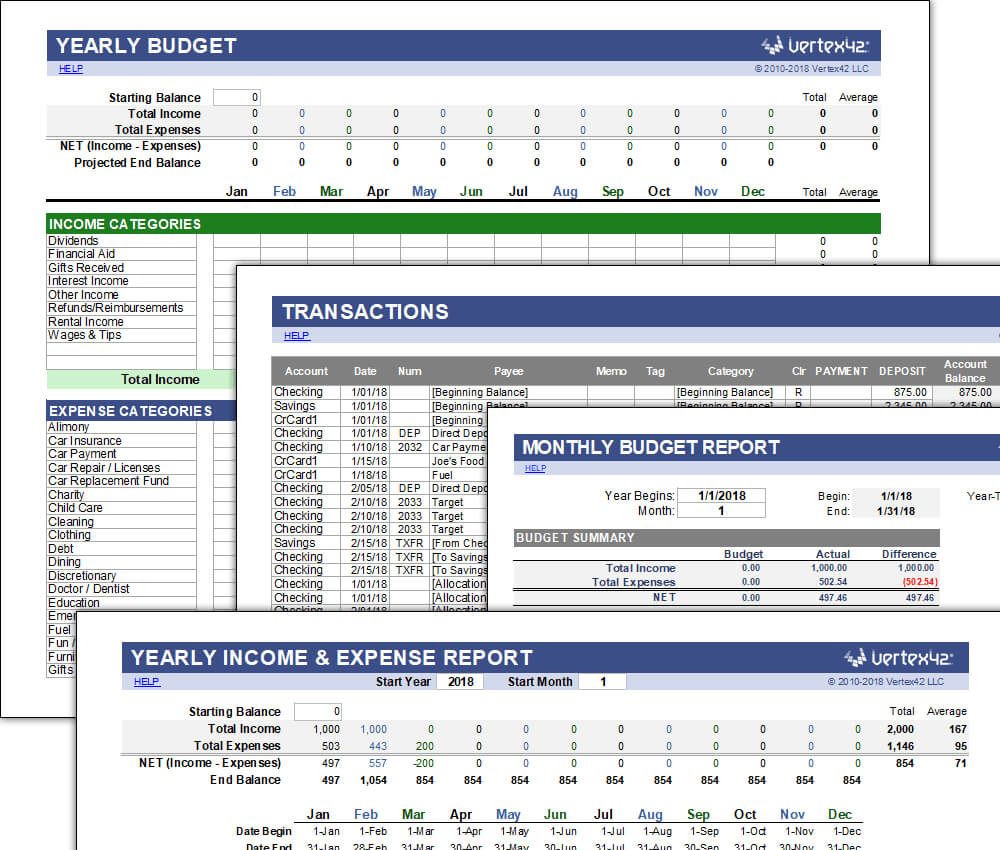 Free Money Management Template For Excel Intended For Personal Check Template Word 2003