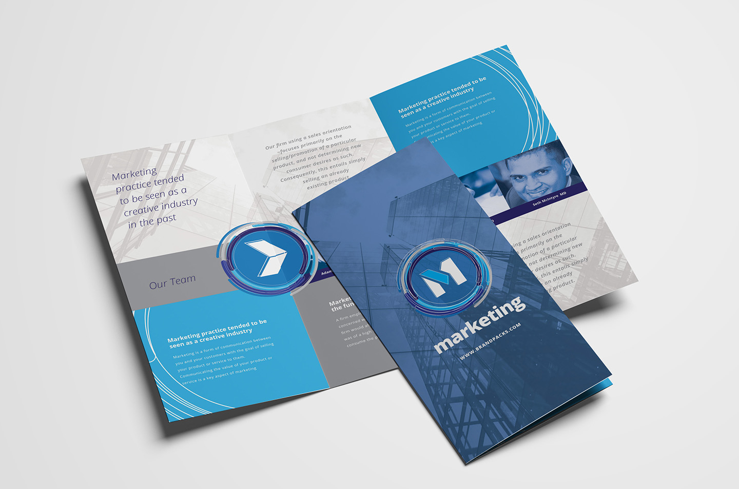 Free Multipurpose Trifold Brochure Template For Photoshop With Regard To Three Panel Brochure Template