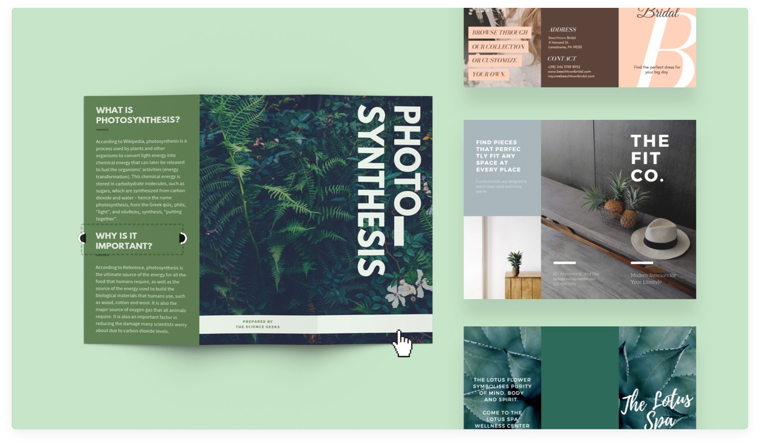 Free Online Brochure Maker: Design A Custom Brochure In Canva In One Page Brochure Template