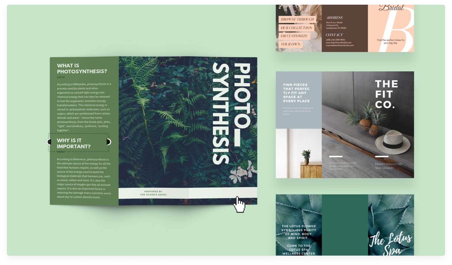 Free Online Brochure Maker: Design A Custom Brochure In Canva Inside Double Sided Tri Fold Brochure Template