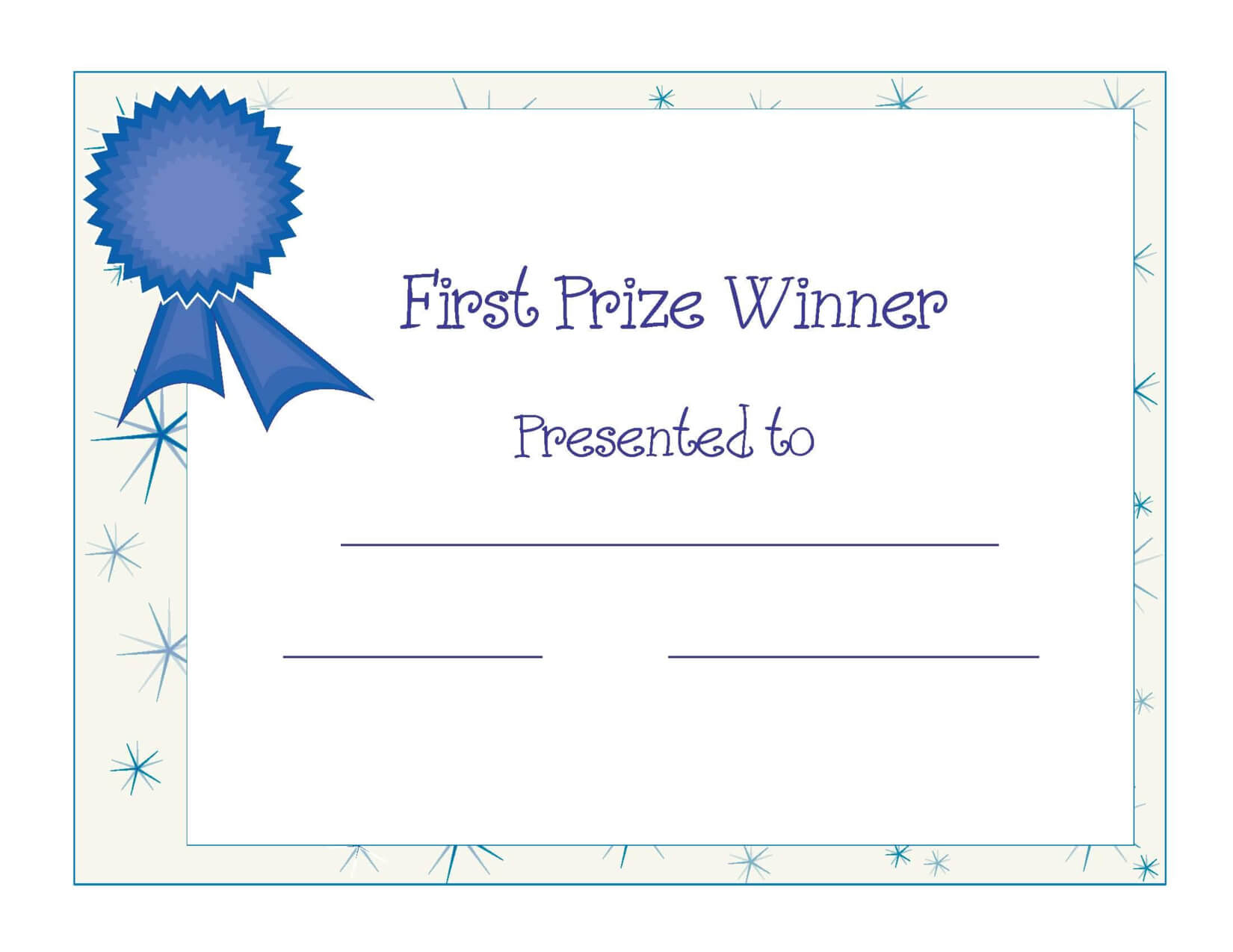 Free Participation Award Certificate Templates | Awards Within Free Printable Blank Award Certificate Templates