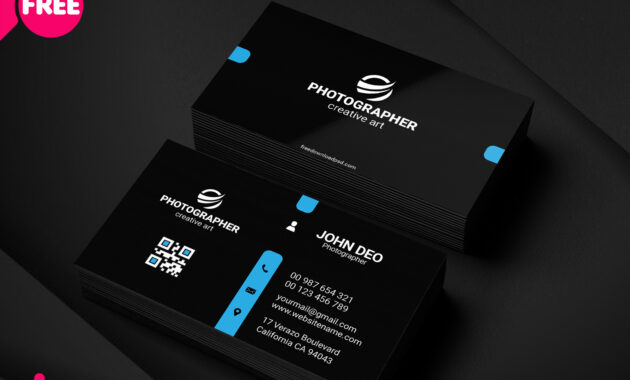 Free Personal Business Card Psd Template Cover | Searchmuzli pertaining to Free Personal Business Card Templates