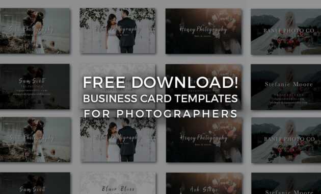 Free Photographer Business Card Templates! - Signature Edits with regard to Free Business Card Templates For Photographers