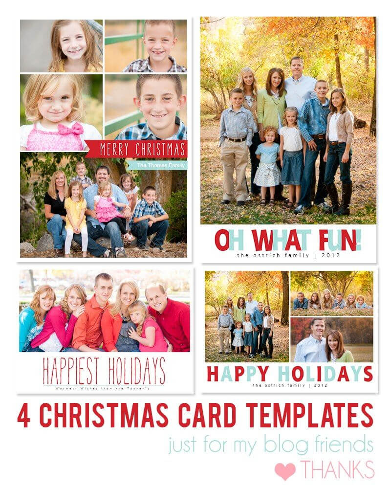Free Photoshop Holiday Card Templates From Mom And Camera In Free Photoshop Christmas Card Templates For Photographers