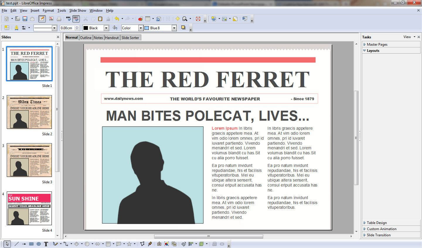 Free Powerpoint Newspaper Templates Turns You Into An With Regard To How To Use Templates In Word 2010