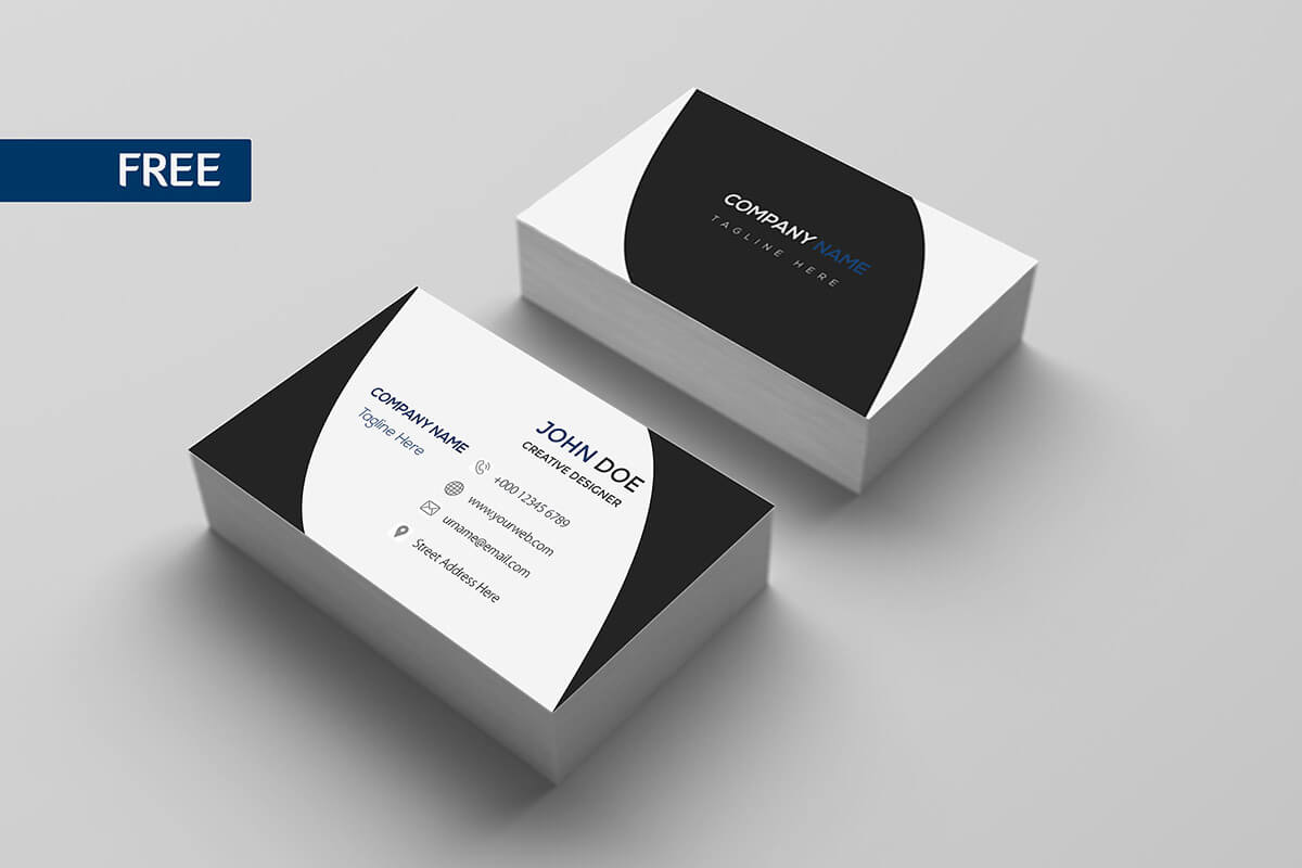 Free Print Design Business Card Template - Creativetacos With Regard To Designer Visiting Cards Templates