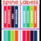 Free Printable 1.5" Binder Spine Labels For Basic School Inside 3 Inch Binder Spine Template Word