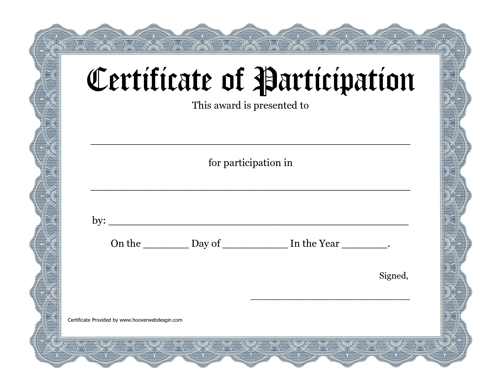 Free Printable Award Certificate Template – Bing Images Pertaining To Sample Certificate Of Participation Template