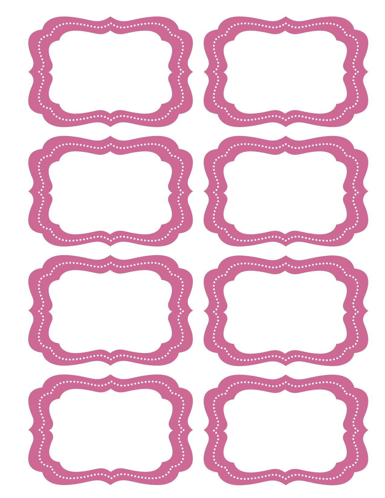 Free Printable Bag Label Templates | Candy Labels Blank With Blank Luggage Tag Template