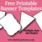 Free Printable Banner Templates – Blank Banners For Diy For Printable Banners Templates Free