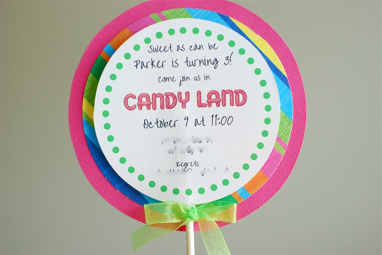 Free Printable Candyland Invitation Templates |  Than I Regarding Blank Candyland Template