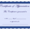 Free Printable Certificates Certificate Of Appreciation With Regard To Anniversary Certificate Template Free