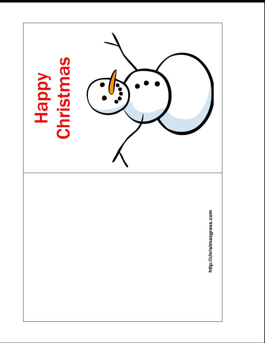 Free Printable Christmas Cards | Free Printable Happy Regarding Template For Cards To Print Free