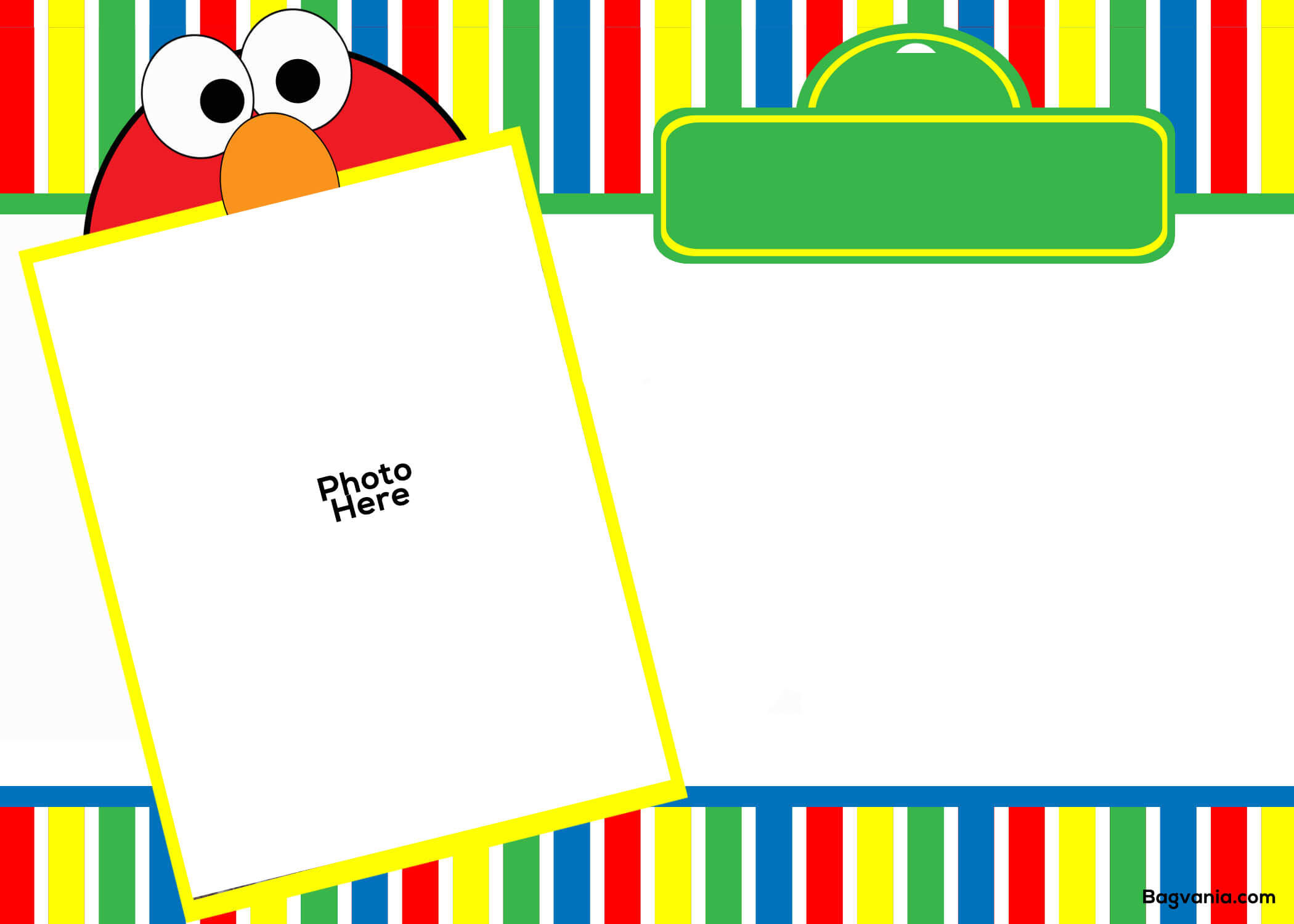 Free Printable Elmo Birthday Invitations – Bagvania With Elmo Birthday Card Template