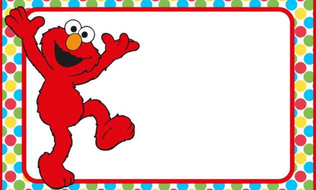 Free Printable Elmo Party Invitation Template In 2020 | Elmo in Elmo Birthday Card Template