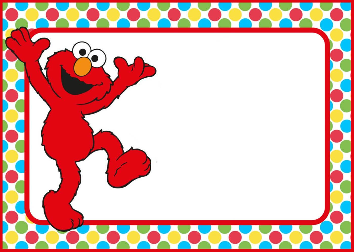 Free Printable Elmo Party Invitation Template In 2020 | Elmo In Elmo Birthday Card Template