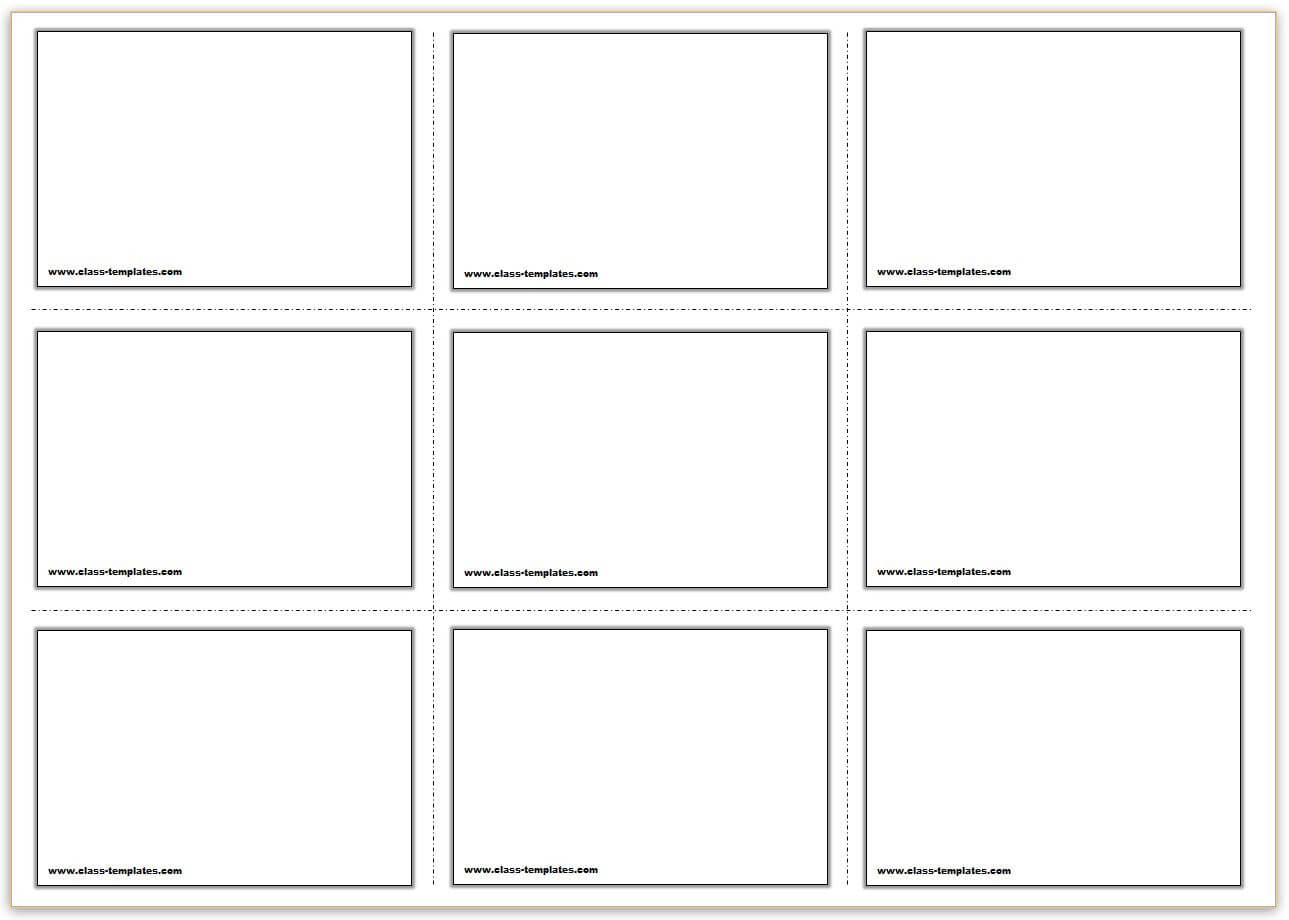 Free Printable Flash Cards Template For Cue Card Template Word