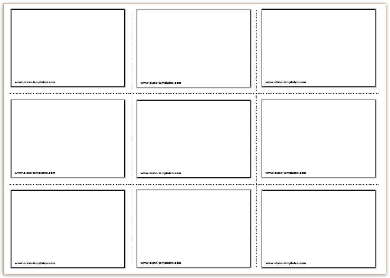 Free Printable Flash Cards Template In Word Cue Card Template