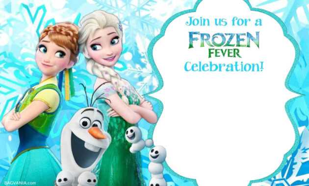 Free Printable Frozen Invitation Templates | Bagvania Free for Frozen Birthday Card Template