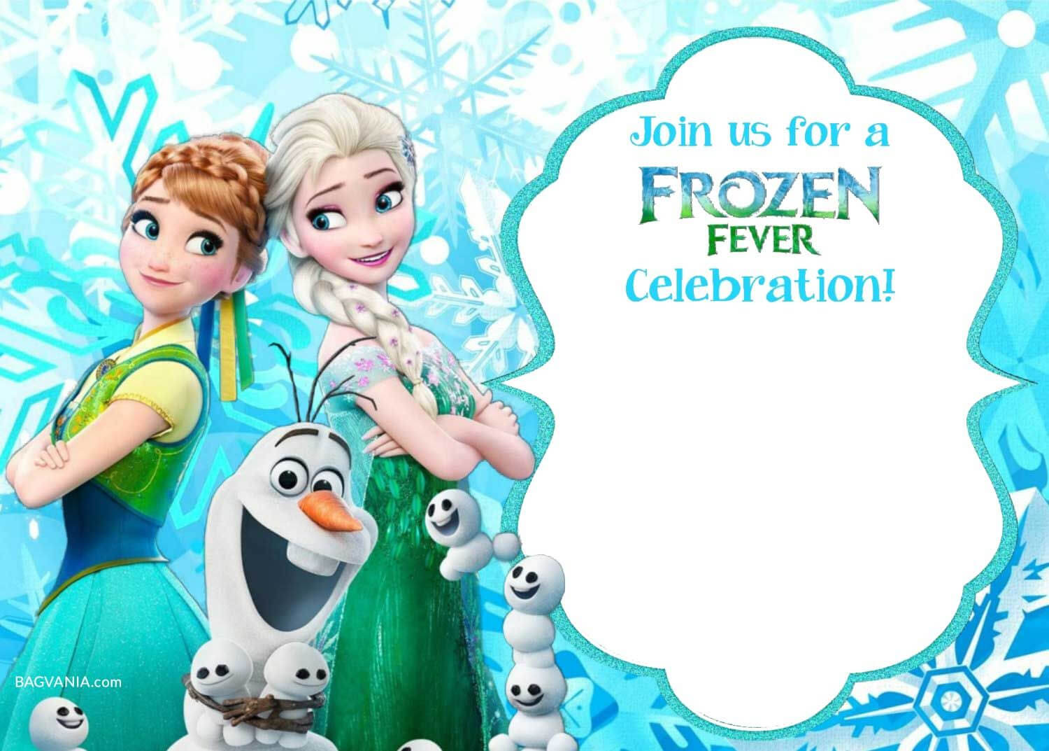 Free Printable Frozen Invitation Templates | Bagvania Free For Frozen Birthday Card Template