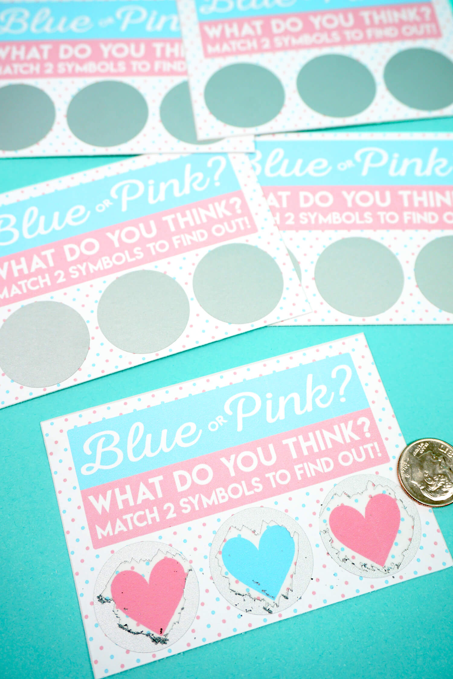 Free Printable Gender Reveal Scratch Off Cards – Happiness Inside Scratch Off Card Templates
