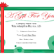 Free Printable Gift Certificate Template | Free Christmas for Christmas Gift Certificate Template Free Download