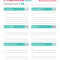 Free Printable Glamorous Green And Pink Packing List Throughout Blank Packing List Template