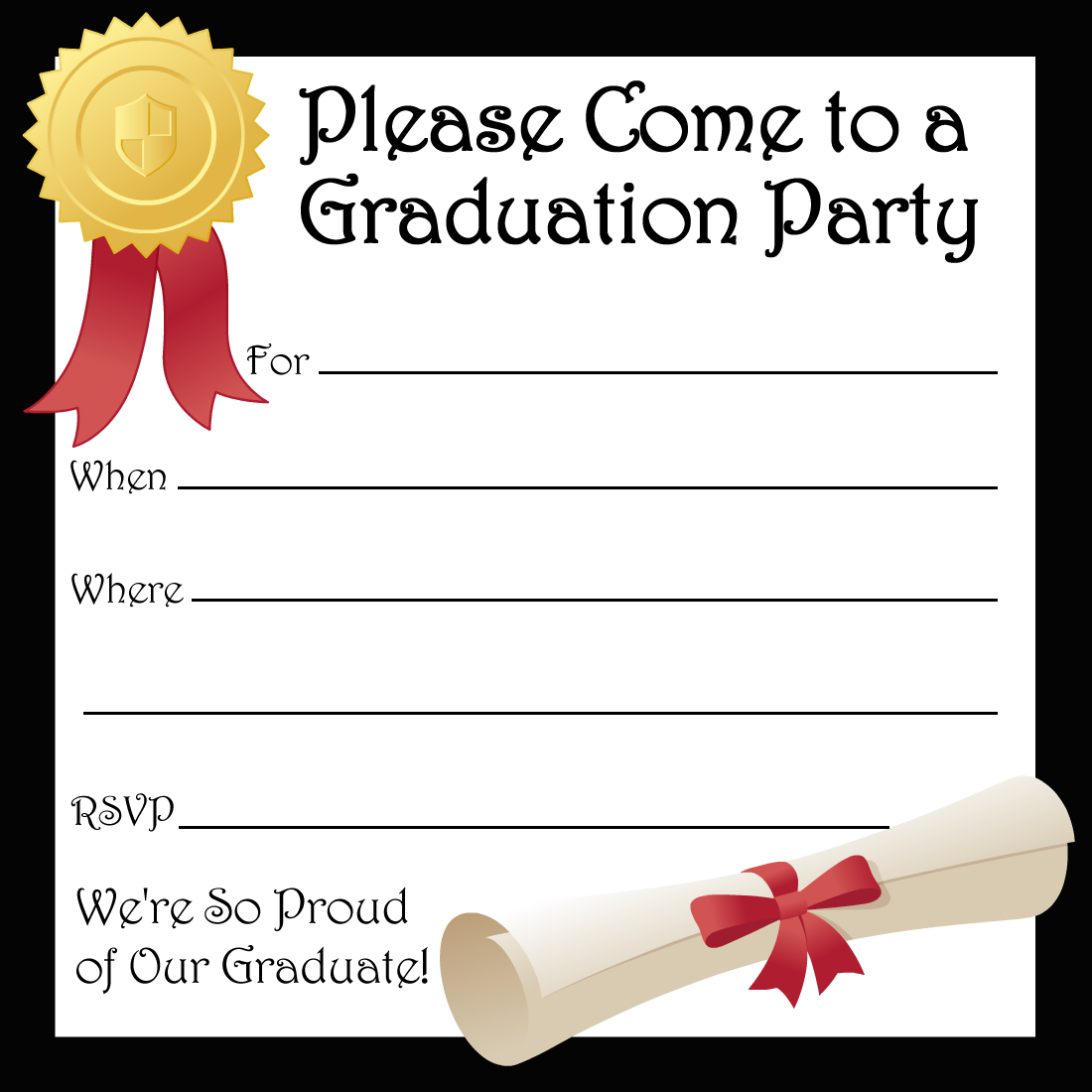 Free Printable Graduation Party Invitations | Free Printable Throughout Graduation Party Invitation Templates Free Word