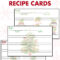 Free Printable Holiday Recipe Cards • Rose Clearfield With Cookie Exchange Recipe Card Template