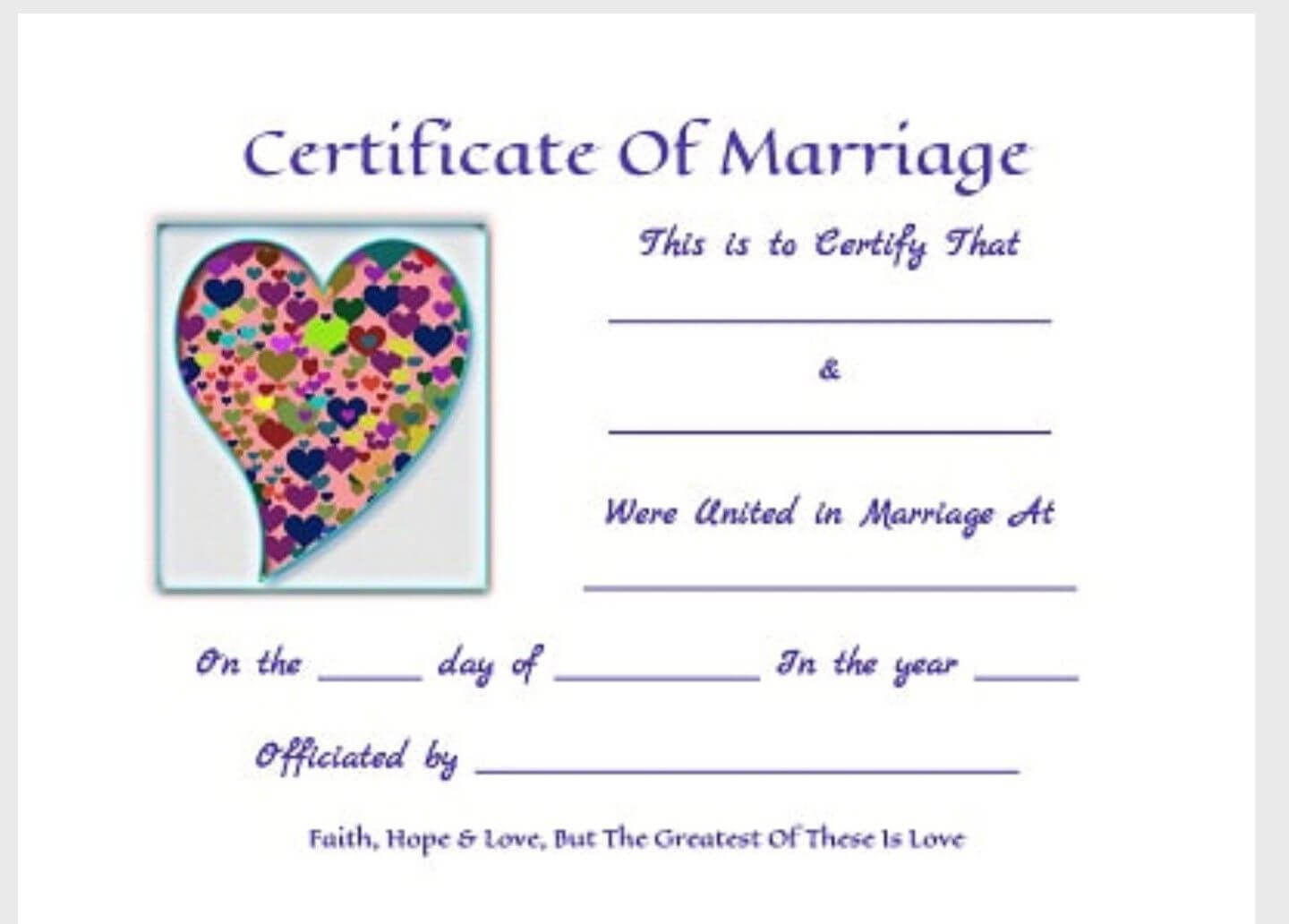Free Printable Keepsakemarriage Certificates Www.thisjoyous Intended For Love Certificate Templates