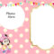 Free Printable Minnie Mouse 1St Invitation Templates Within Minnie Mouse Card Templates