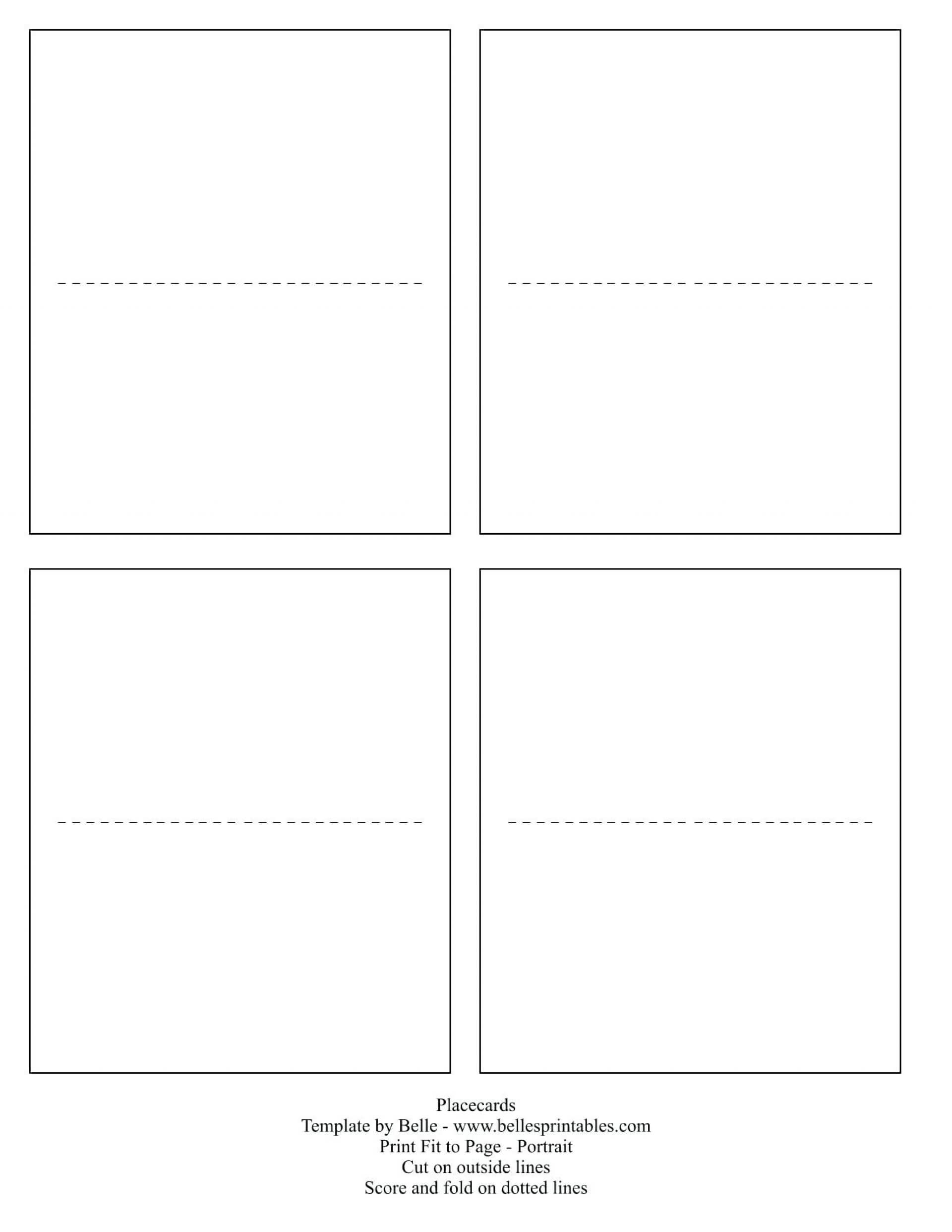 Free Printable Name Card Templates – Ironi.celikdemirsan For Template For Cards In Word