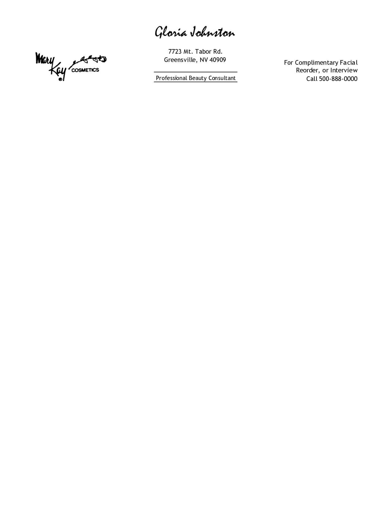 Free Printable Personal Letterhead Templates | Free With Word Stationery Template Free