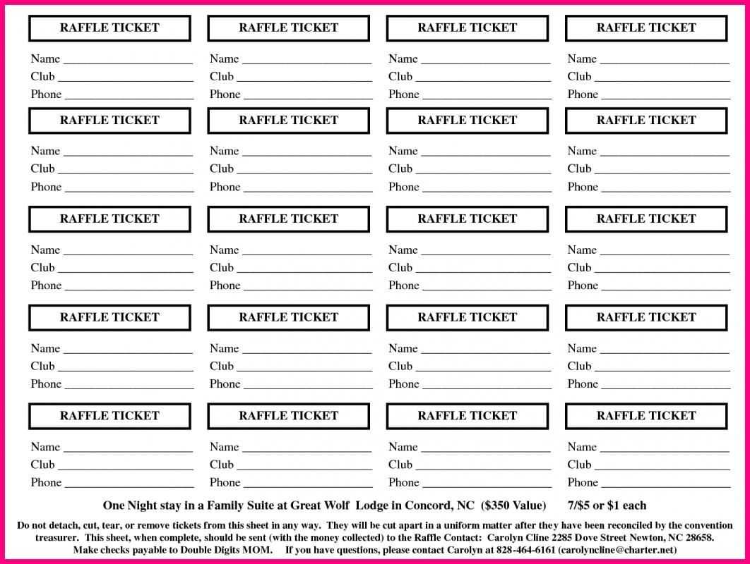 Free Printable Raffle Tickets – Free Printable Raffle Ticket With Regard To Free Raffle Ticket Template For Word