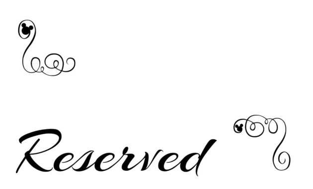 Free Printable Reserved Seating Signs For Your Wedding regarding Reserved Cards For Tables Templates