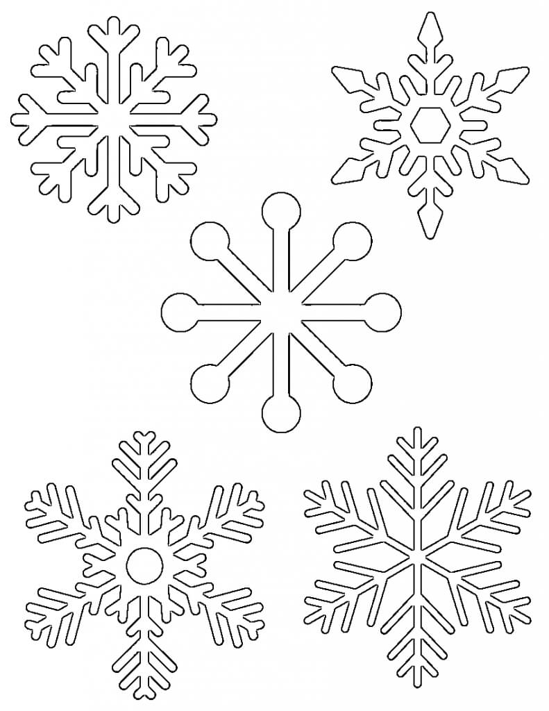 Free Printable Snowflake Templates – Large & Small Stencil Within Blank Snowflake Template