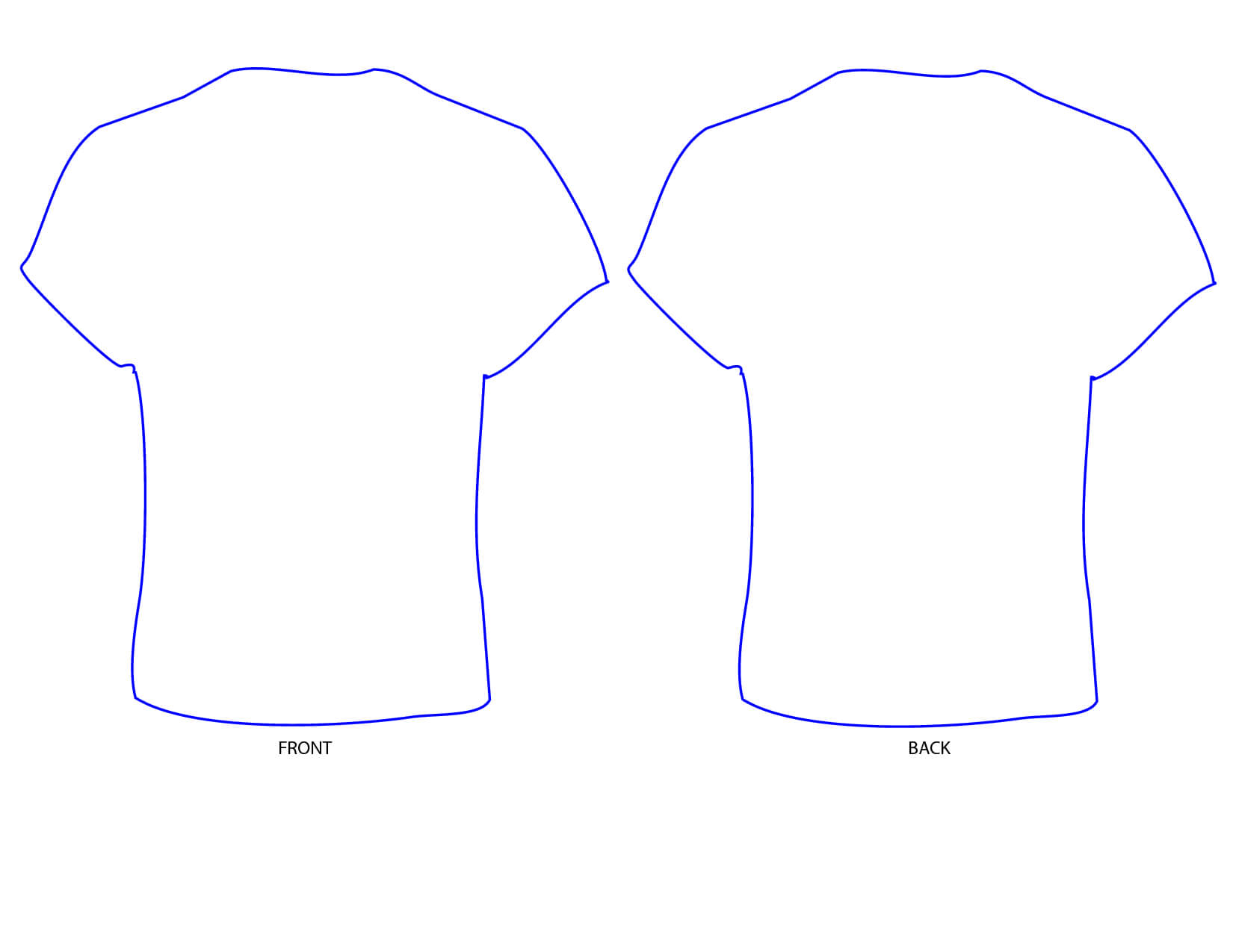 Free Printable T Shirt Template, Download Free Clip Art Inside Printable Blank Tshirt Template