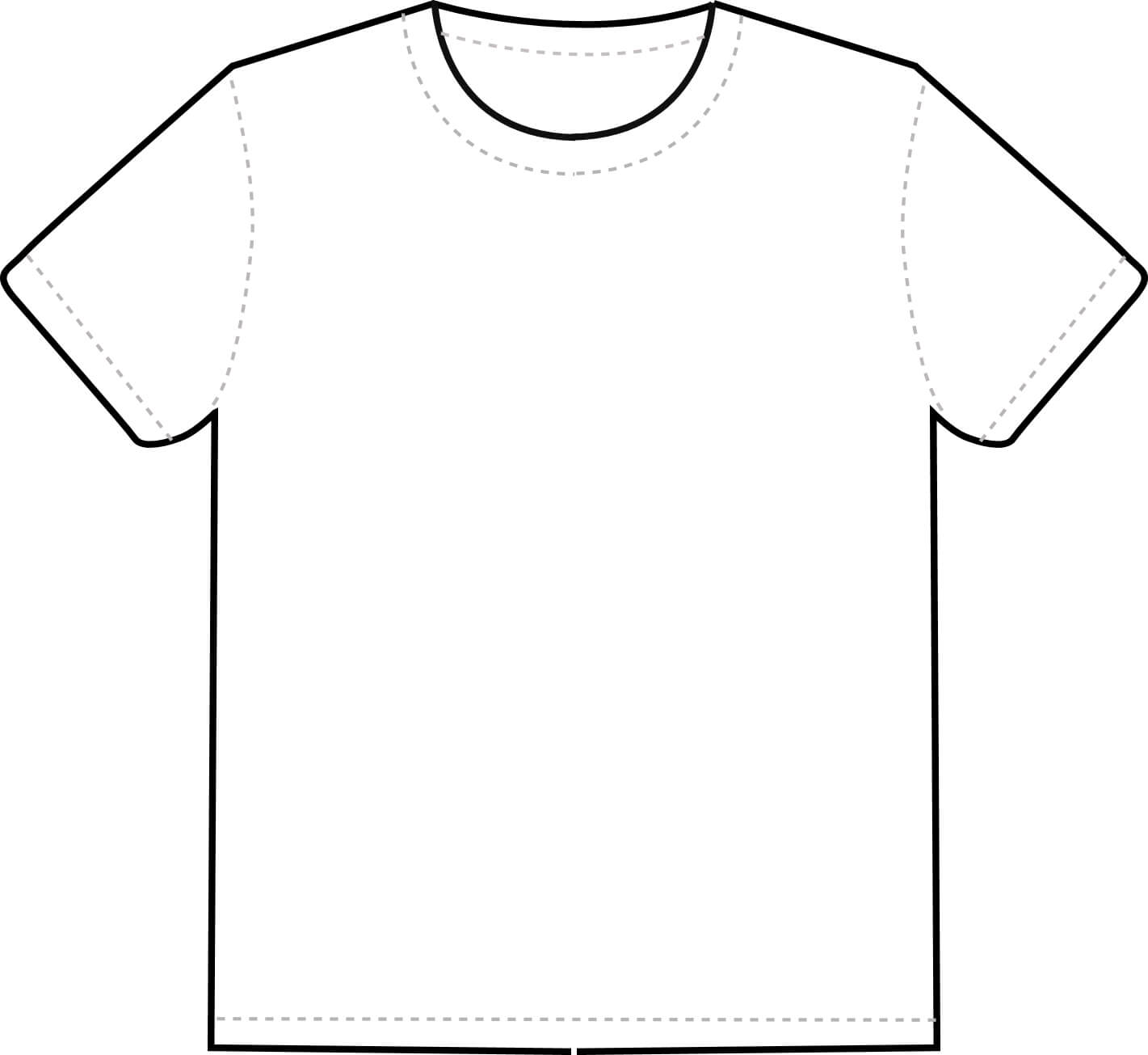 Free Printable T Shirt Template, Download Free Clip Art With Regard To Printable Blank Tshirt Template