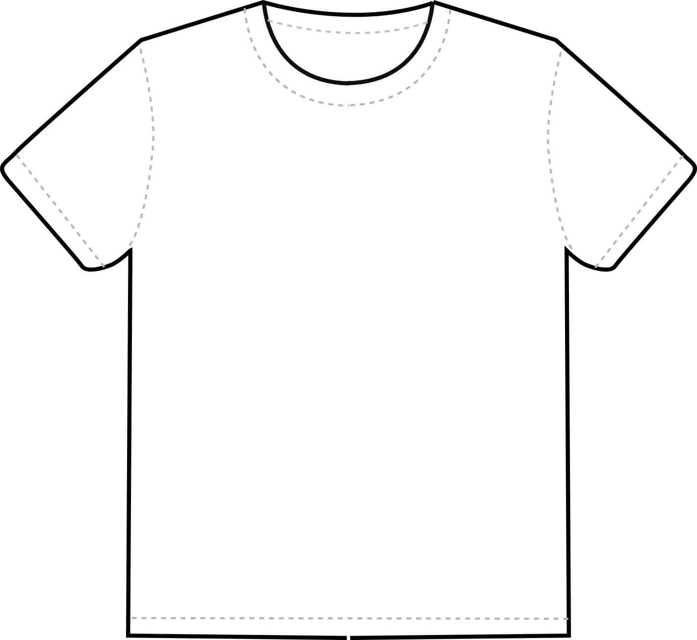 Free Printable T Shirt Template, Download Free Clip Art With Regard To Printable Blank Tshirt Template