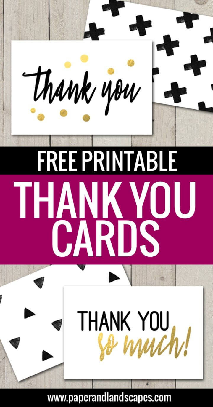 Free Printable Thank You Cards | Thank You Card Template Intended For Free Templates For Cards Print