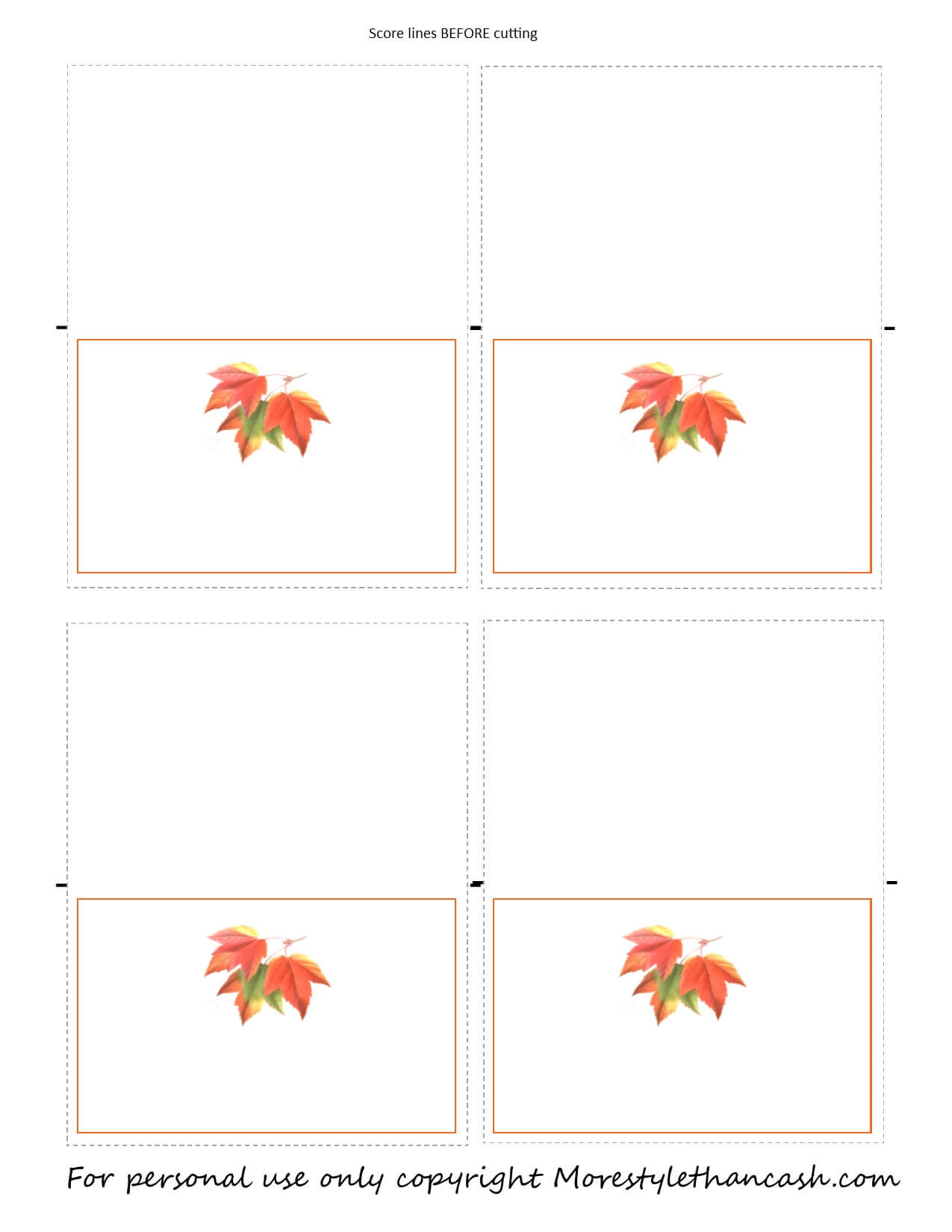Free Printable Thanksgiving Place Card Leaf Regarding Thanksgiving Place Card Templates