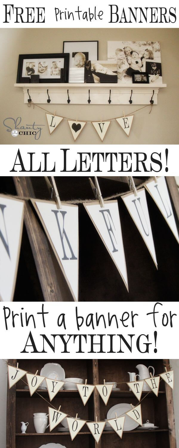 Free Printable Whole Alphabet Banner | Diy Items Regarding Good Luck Banner Template