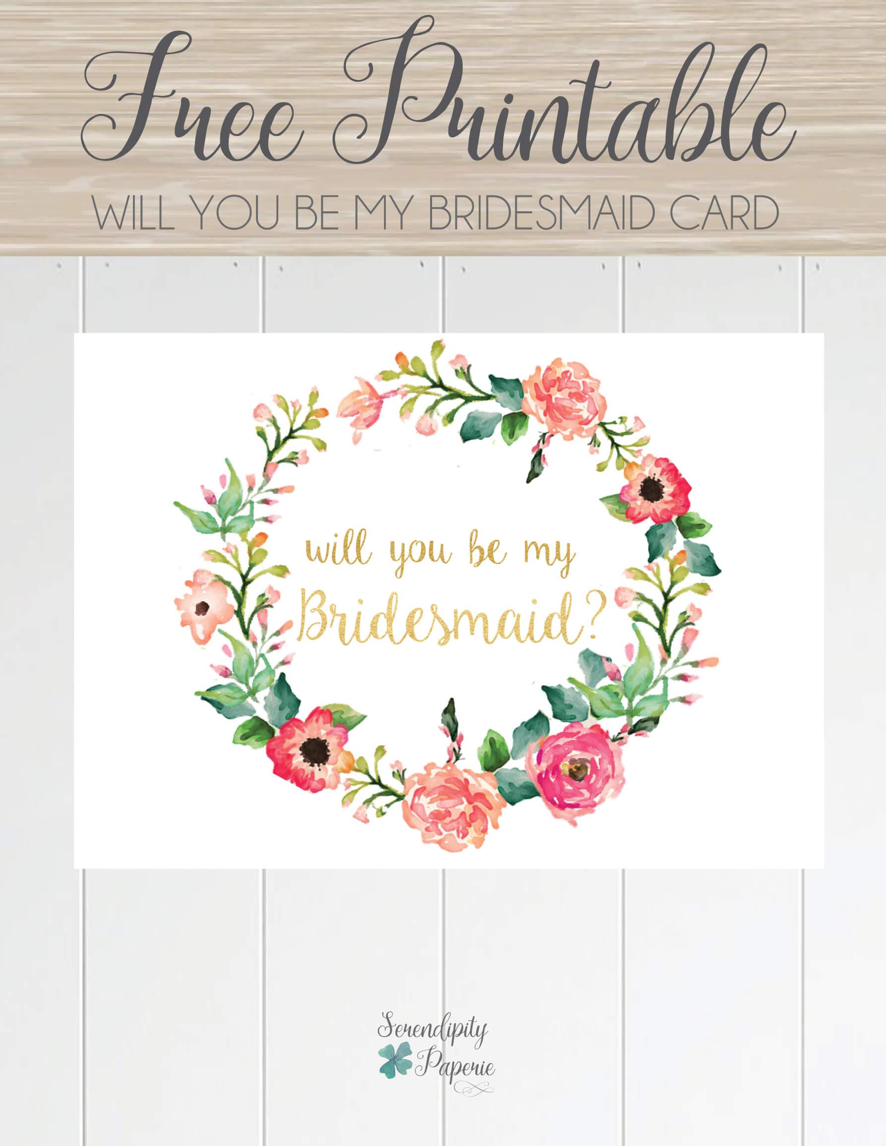 Free Printable Will You Be My Bridesmaid Card. Only At For Will You Be My Bridesmaid Card Template