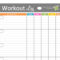 Free Printable Workout Schedule | Blank Calendar Printing Intended For Blank Workout Schedule Template