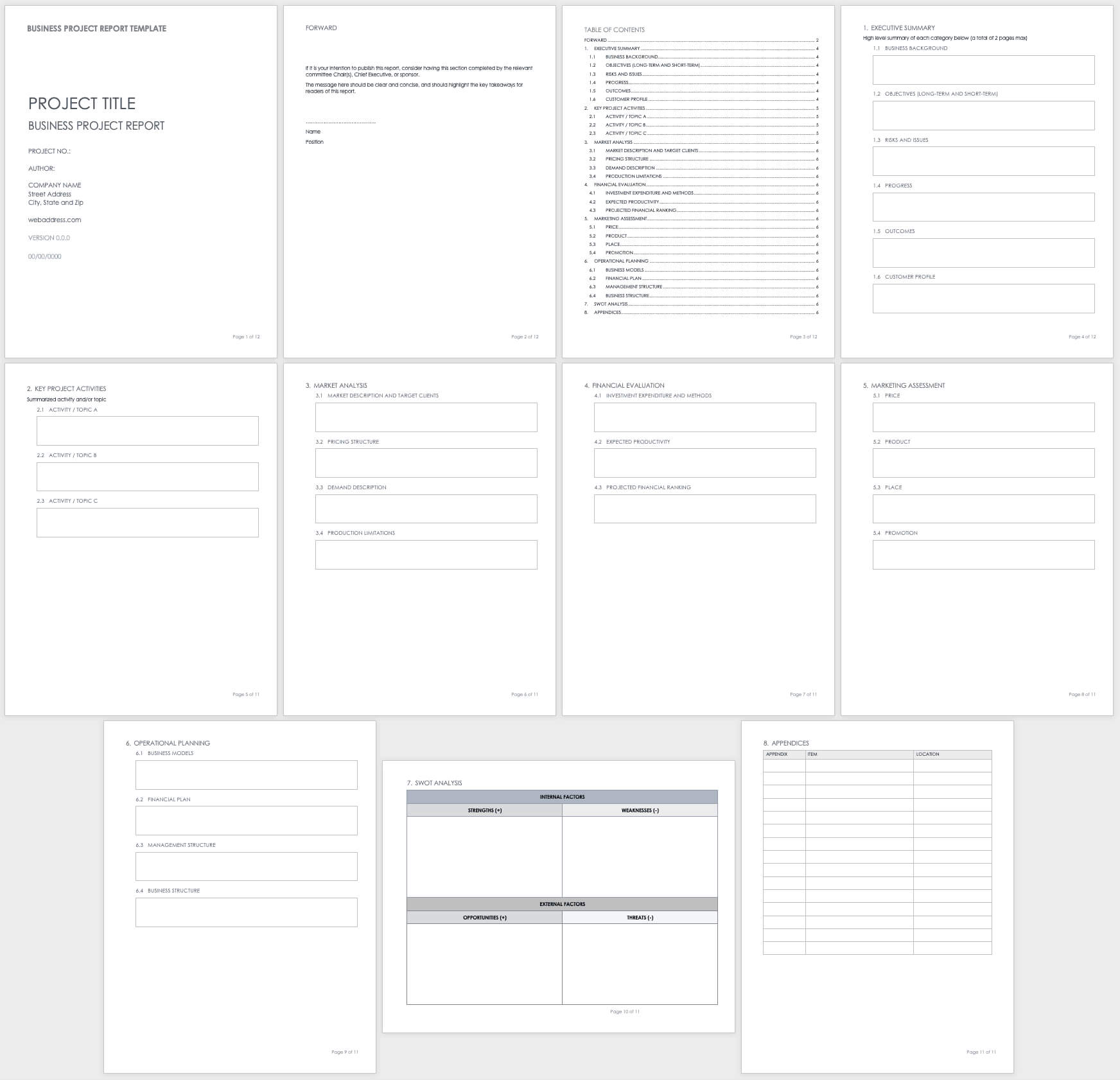 Free Project Report Templates | Smartsheet In It Report Template For Word