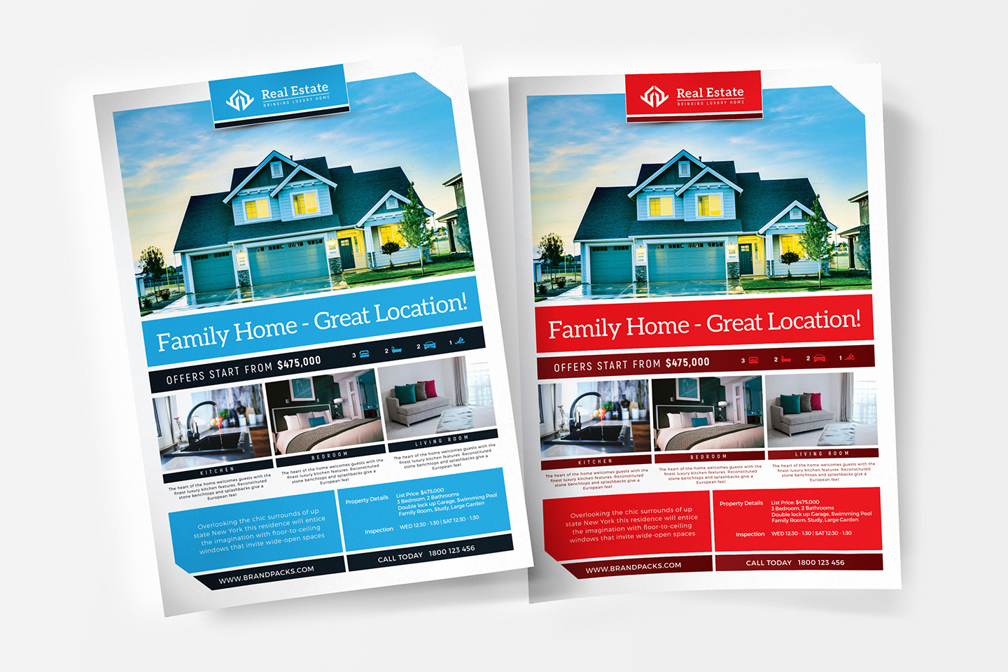 Free Real Estate Templates For Photoshop & Illustrator Regarding Real Estate Brochure Templates Psd Free Download