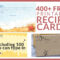 Free Recipe Cards – Cookbook People Pertaining To Fillable Recipe Card Template