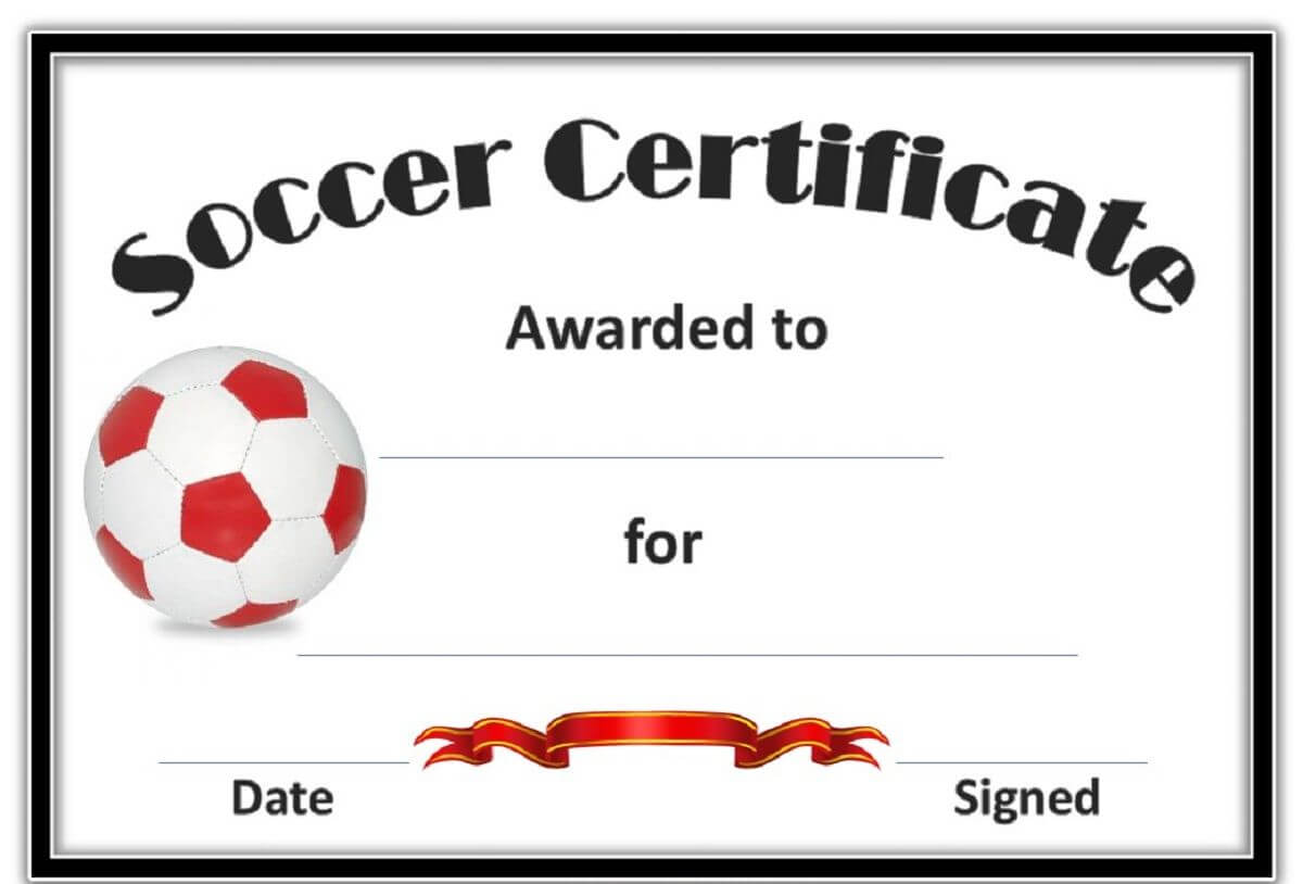 Free Soccer Certificate Templates | Soccer, Certificate Within Free Softball Certificate Templates